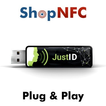 JustID – NFC-UID-Leser, Multi-ISO Tastatur-Emulator, USB-Dongle