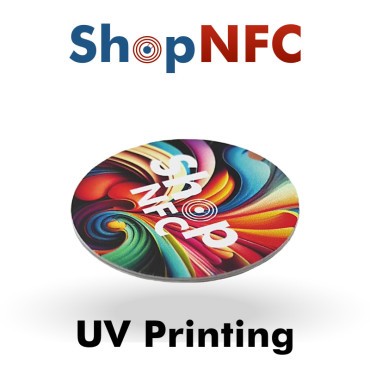 Etiqueta NFC NTAG213 30mm adhesiva de PVC