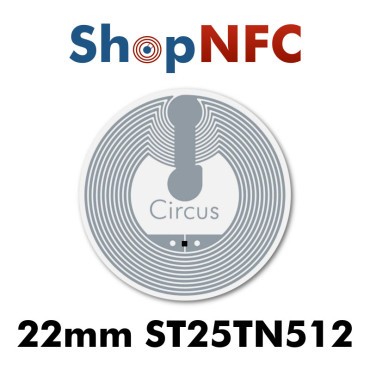 AD Circus™ NFC ST25TN512 ø22mm – Karton mit 20.000 Stück.