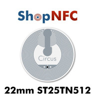 Box of AD Circus™ NFC ST25TN512 ø22mm (20k pcs)