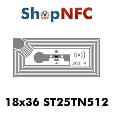 AD MiniTrack NFC ST25TN512 18x36mm – Karton mit 20.000 Stück.