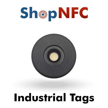 Tags NFC industriels NTAG213 anti-métal adhésifs 29mm