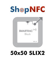 Etiqueta NFC blanca ICODE SLIX2 50x50mm adhesiva