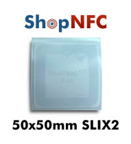 Weiße NFC-Aufkleber ICODE SLIX2 50x50mm