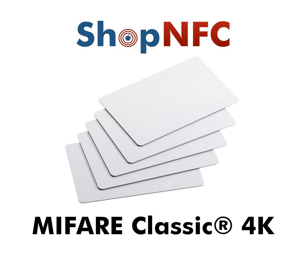 Cartes NFC en PVC NXP MIFARE Classic® EV1 4K 4BNUID