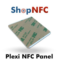 Pannello NFC adesivo in Plexiglas bianco - Stampato in UV