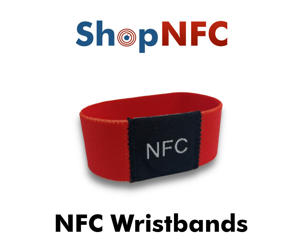Pulsera NFC textil elástica Ntag213