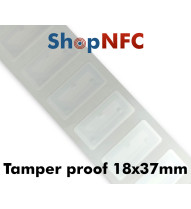 Tag NFC Tamper Proof NTAG213 18x37mm adesivi