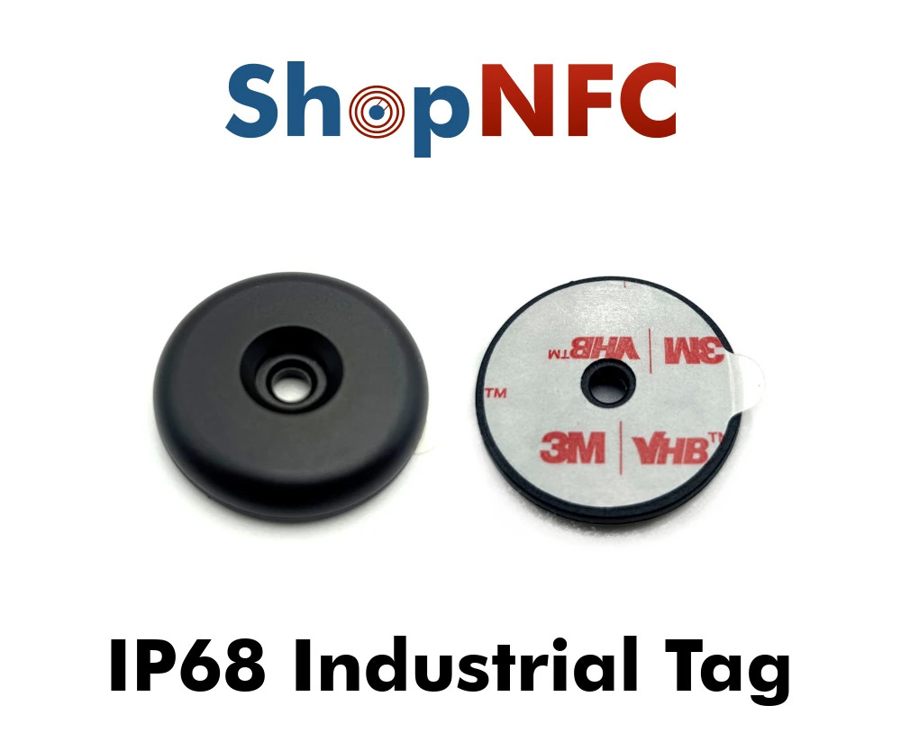 NFC On-Metal IP68 Industrietags NTAG213/6 34mm