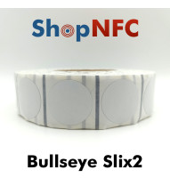 NFC weiße Klebetags SLIX2 40mm Smartrac Bullseye