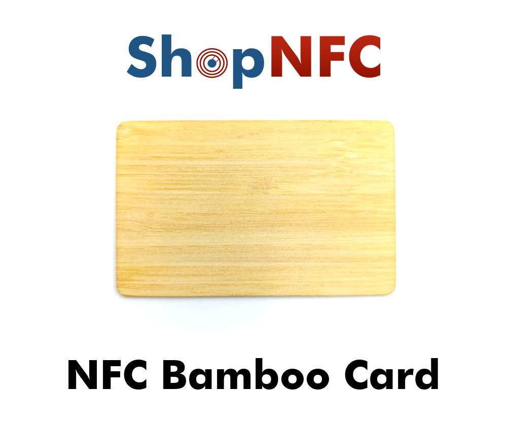 Tessere NFC in Bambù NTAG213 - Personalizzabili