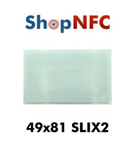 Etiqueta NFC blanca ICODE SLIX2 49x81mm adhesiva