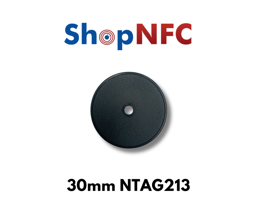 NFC Durchlöcherte IP66 Tags NTAG213 aus ABS - Anpassbar