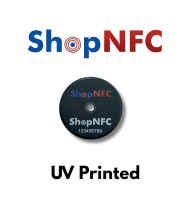 Etiqueta NFC NTAG213 IP66 30mm de ABS perforada - Personalizable