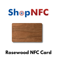 Wooden NFC Cards in Rosewood NTAG213 - Customizable