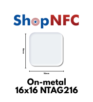Etiqueta NFC AntiMetal NTAG216 16x16mm adhesiva