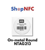 Tag NFC schermati NTAG213 rotondi adesivi IP68 30mm