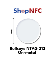 Etiqueta NFC Antimetal NTAG213 redonda adhesiva 38mm
