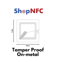 Tamper Proof On-metal NFC Tags NTAG213 45x45mm