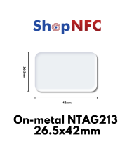 On-metal NFC Tags NTAG213 26.5x42mm