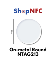 NFC rundliche On-metal Klebetags NTAG213 22mm
