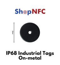 NFC On-Metal IP68 Industrietags NTAG213 22mm