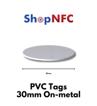 NFC On-Metal Klebetags aus PVC NTAG213 30mm