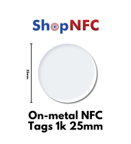 Tags NFC Anti-métal adhésifs 1k