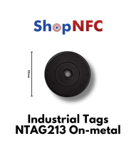 Tags NFC industriels NTAG213 Anti-métal adhésifs 52mm