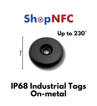 NFC On-metal IP68 Industrietags NTAG213/6 34mm