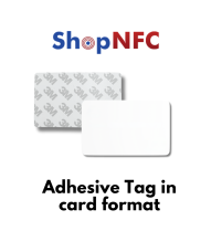 Tarjetas NFC de PVC con reverso adhesivo - Personalizables