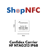 Confidex Carrier HF NFC Label NTAG213 IP68 25 x 25 mm - EOL