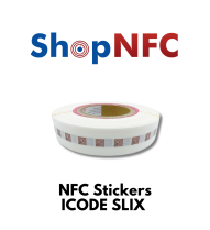 Etiqueta NFC ICODE SLIX 10x10mm adhesiva