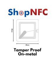 Tamper Proof On-metal NFC Tags NTAG213 45x45mm