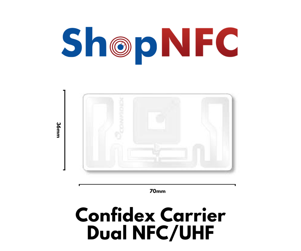 Confidex Carrier Dual NFC/UHF - 36x70mm