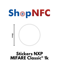 Étiquettes NFC NXP MIFARE Classic® 1k 25mm adhésifs