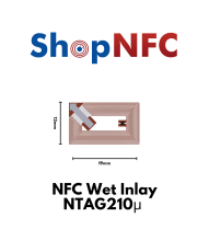 Tags NFC NTAG210μ 12x19mm adhésifs