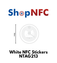 Tags NFC adhésifs NTAG213 22 mm blancs - AD Circus