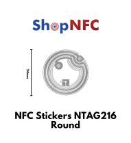 NFC Stickers NTAG216 Round ø24mm