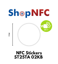 NFC Aufkleber ST25TA02KB Rund ø29mm
