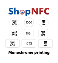 White NFC Stickers NTAG213 TT 26.5x42mm