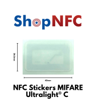 Tag NFC MIFARE Ultralight® C 26,5x42mm adesivi