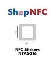 Tag NFC NTAG216 16x16mm adesivi