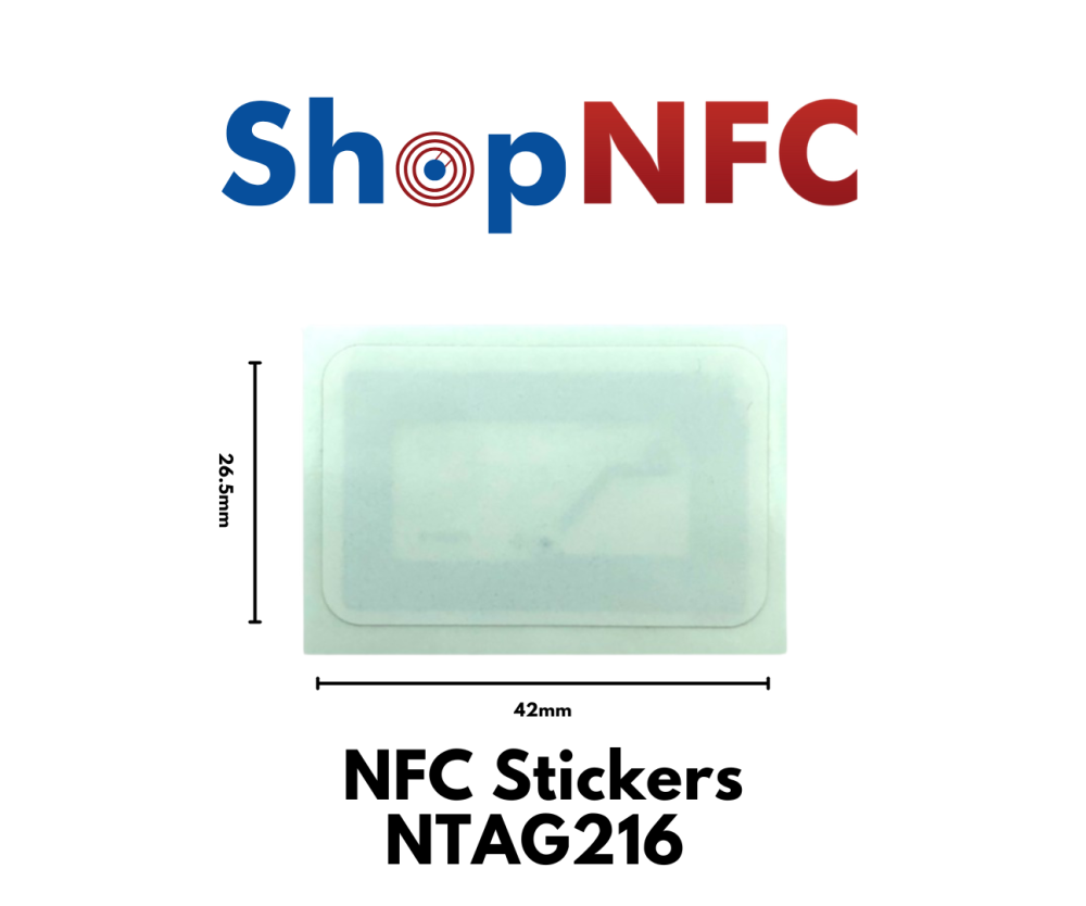Tags adhésifs NFC NTAG216 26,5x42mm