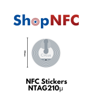Etiqueta NFC NTAG210μ 22mm adhesiva