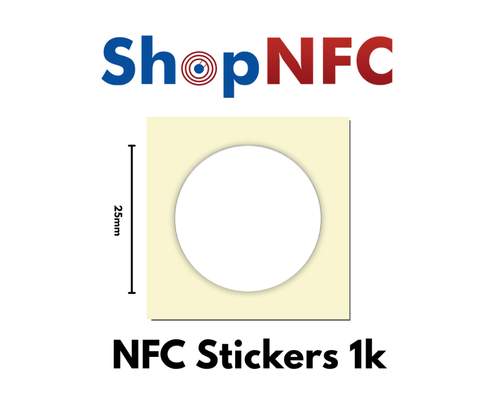 Etiqueta NFC 1k adhesiva 25mm