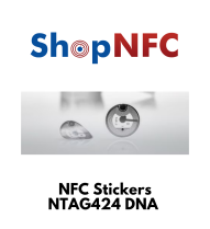 Tags NFC adhésifs NTAG424 DNA 22mm
