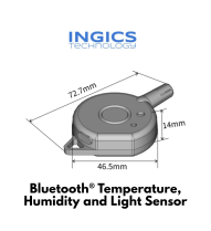 Ingics iBS08T - Bluetooth® Temperature, Humidity and Light Sensor