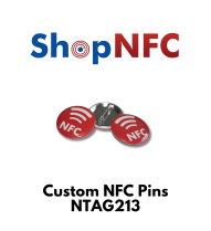 Chapa NTAG213 de metal con logotipo NFC