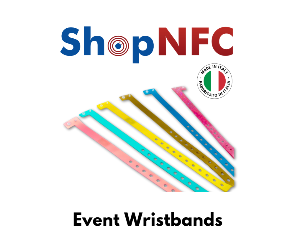 Pulsera desechable delgada NTAG21x - Personalizable